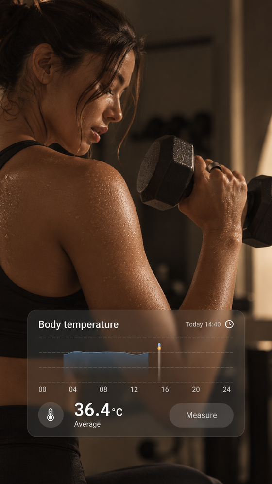 Body temperature, followed day by day
