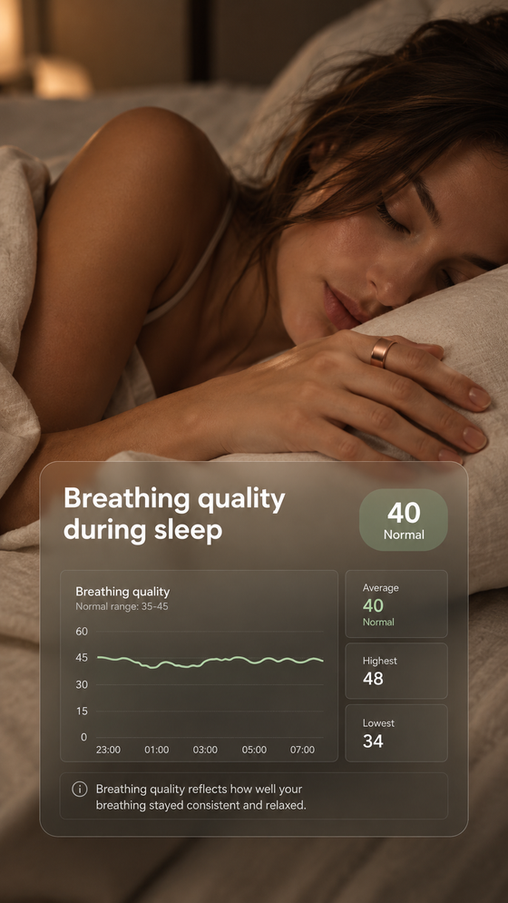 Breathing quality while you sleep